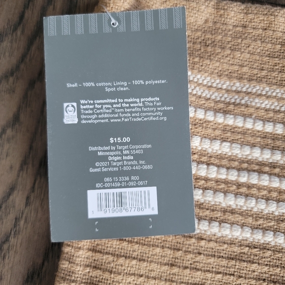 LAST 1!🎄 Striped Stocking Tan - Threshold designed with Studio McGee 1 stocking - Picture 10 of 12